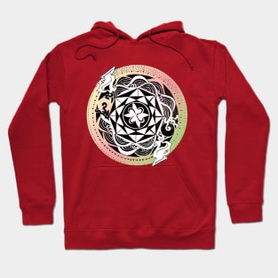 Yin & Yan Dragon Tatoo Hoodie